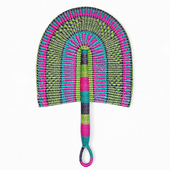 African Handwoven Fan 29