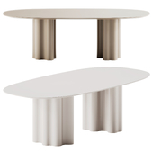 Saba Italia Teatro Magico Oval Table Separete bases