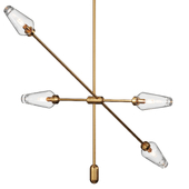 Arrow Brass Chandelier