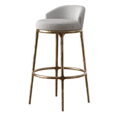 THADDEUS FABRIC SWIVEL BARSTOOL