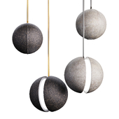 Nordic Cement Moon Pendant