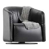 Logos Armchair leather By Natuzzi