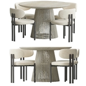 Bay chair and Jeanette Round Dining Table