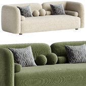 3-seater Victoria bouclé sofa