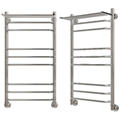 Water heated towel rail EWRIKA Safo BR3 100x50 chrome with shelf with mounting kit