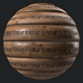 Wood Materials 20- Wooden Panel By Ornament Pattern | Sbsar Seamless PBR 4k