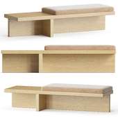 Pierre Travertine Bench by SB2