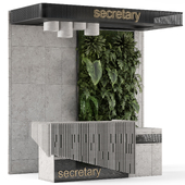 Reception Desk Vertical Garden Set - Set 1640