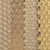 GOLD 3D PANELS