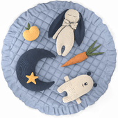 Toy set with mat