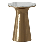 Marble Pedestal Side Table