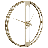 Wall Clock Clip Gold Clock