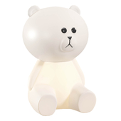 Childrens night light Bear Brown