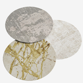 Sahrai Milano Biege Round Rugs