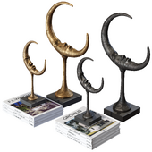 Cornerdesign Luna Set Statuetes Books