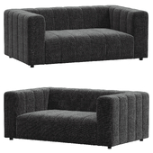 Langham 71 Channeled Sofa Saxon Charcoal