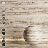 Travertine stone of different shades No. 9