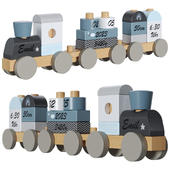 Toy wooden train