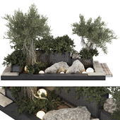 backyard and landscape garden tree and bush set 262