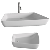 MV2718W Modern Ceramic Specialty Single Hole Vessel Bathroom Sink