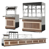 ОМ Линия раздачи Luxstahl Premium EcoWood