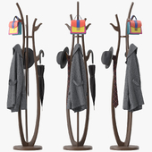 Wooden Floor Coat Rack