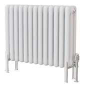 Rads 2 Rails Fitzrovia White Horizontal Column Radiator