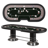 PRESTIGE SERIES 9 SEATER DEALER CUSTOM POKER TABLE