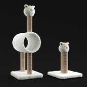 Cat Tunnel with Scratching Post