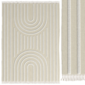 Modern Hilo Tufted Cream Rug