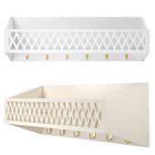 HARLEQUIN Wall shelf by CamCamCopenhagen | White | LightSand
