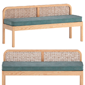 Scillia Wicker Bench/Couch