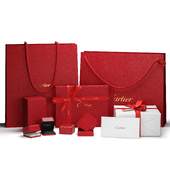 Cartier - set of packaging boxes