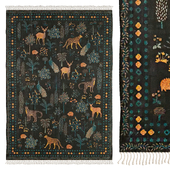 Printed Woodland Creature Rug