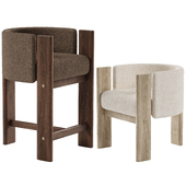 Malta Bouclé Dining Chair by Egg Designs #001