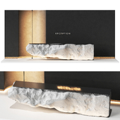 Reception desk natural rock 5