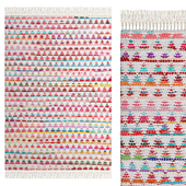 Armonia Colourful Geometric Recycled Cotton Rug By La Redoute