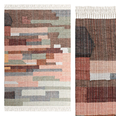 Kanta Multicoloured Flat Woven 100% Recycled Cotton Rug By La Redoute