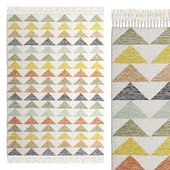 Vinity Geometric Kilim Wool Mix Rug By La Redoute