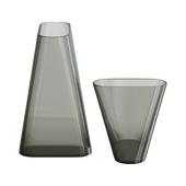 NUDE Inca Smoked Vase Set