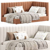 Avalon Upholstered Corner Bed