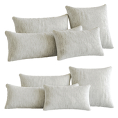 Woven Cushion Birch White