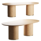 Brandy Natural Ash Wood 95 Oval Dining Table