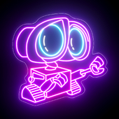 Wall-E Neon Sign