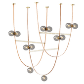 Belt Leather Ball Chandelier