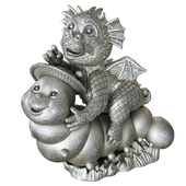 A dragon riding on a caterpillar