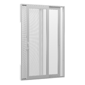 Sliding aluminum doors