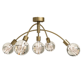 Ceiling lamp Markslojd Cygnus Plafound Black/Gold