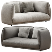 Chapman 2 Seater Fabric Sofa- Graphite Grey