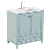 Single Bathroom Vanity with Ceramic Sink Top